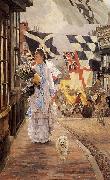 James Tissot A Fete Day at Brighton painting